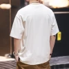 380g heavy-duty Xinjiang cotton solid-color short-sleeved T-shirt, pure cotton men's summer trendy brand casual loose half-sleeved T-shirt base Specification image